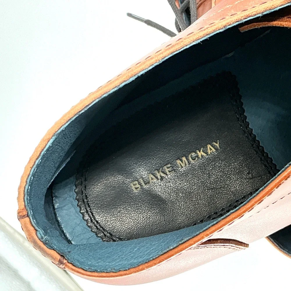 Blake McKay Alder Mens Tan Brown Leather Chukka Desert Boots Size 12 Lace Up